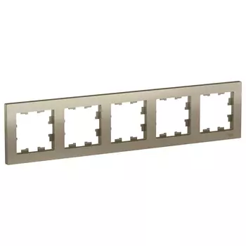 ATN000505 Рамка AtlasDesign Шампань 5-постовая Schneider Electric