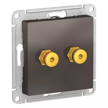 ATN000687 Atlasdesign Аудиорозетка двойная, Мокко Schneider Electric