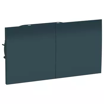 ATN000828 Atlasdesign Розетка двойн. с зазем.со шт.со сдвиж. крышк, 16А, в сборе, Изумруд Schneider Electric
