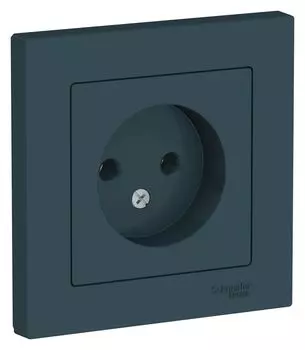 ATN000840 Atlasdesign Розетка без заземления, 16А, в сборе, Изумруд Schneider Electric