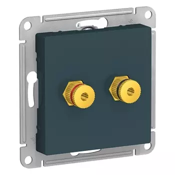 ATN000887 Atlasdesign Аудиорозетка двойная, Изумруд Schneider Electric