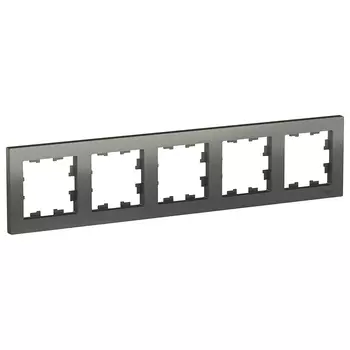 ATN000905 Рамка AtlasDesign Сталь 5-постовая Schneider Electric