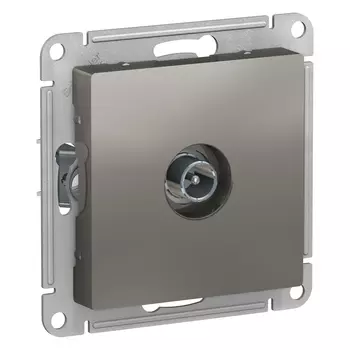 ATN000992 Atlasdesign TV Розетка проходная 4DB, механизм, Сталь Schneider Electric