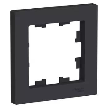 ATN001001 Рамка Atlasdesign Карбон 1-постовая Schneider Electric