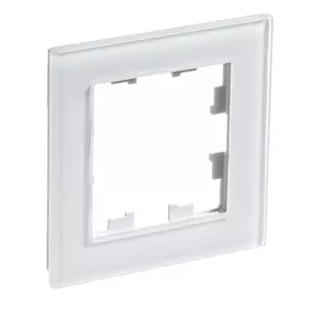 ATN320101 Рамка одинарная Schneider Electric Atlasdesign Nature, белое стекло