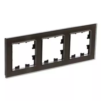 ATN320603 Рамка тройная Schneider Electric Atlasdesign Nature, мокко стекло