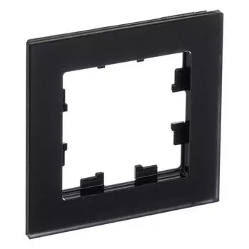ATN331001 Рамка одинарная Schneider Electric Atlasdesign Nature, матовое черное стекло