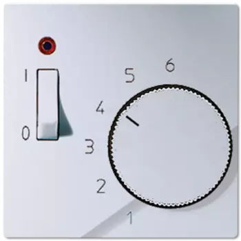 ATR231PLAL А 500 Алюминий Накладка термостата комнатного с выключателем(мех TR231U,TR241U) Jung A серия