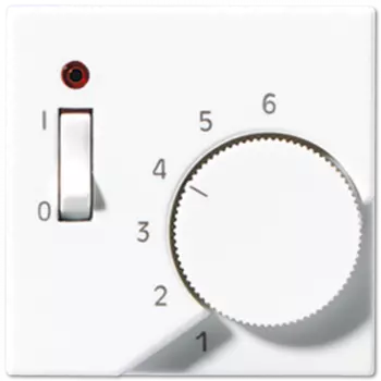 ATR231PLWW А 500 Белый Накладка термостата комнатного с выкл.(мех TR231U,TR241U) Jung A серия