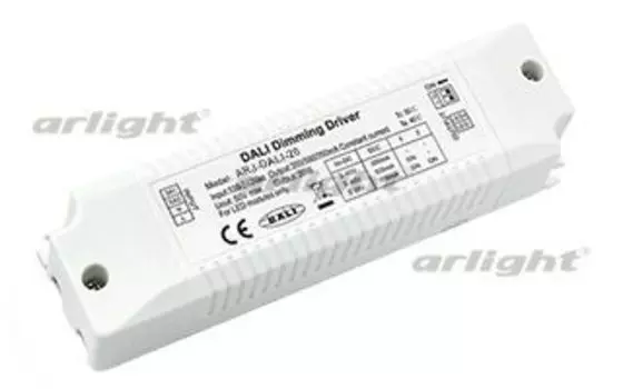 Блок питания ARJ-DALI-20 (20W, 350/500/700mA, DALI, PFC) Arlight 022162