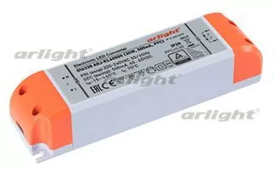 Блок питания ARJ-KL60500 (30W, 500mA, PFC) Arlight 016338