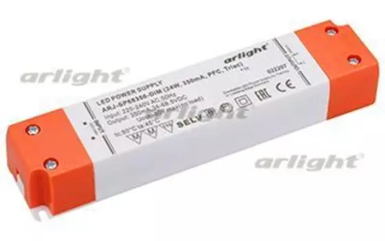 Блок питания ARJ-SP68350-DIM (24W, 350mA, PFC, Triac) Arlight 022297