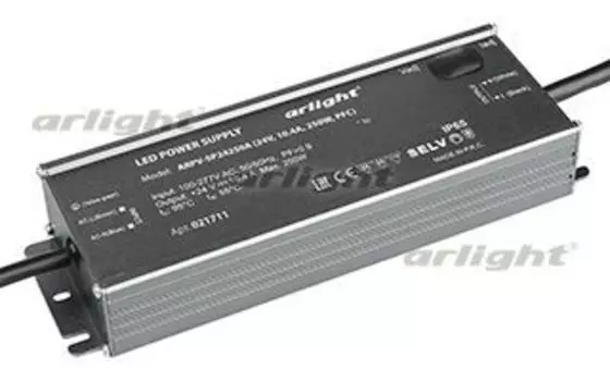 Блок питания ARPV-LG24250-PFC-ADJ-S (24V, 10.4A, 250W) Arlight 021711