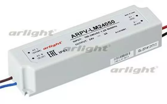 Блок питания ARPV-LM24050 (24V, 2A, 48W) Arlight 018981
