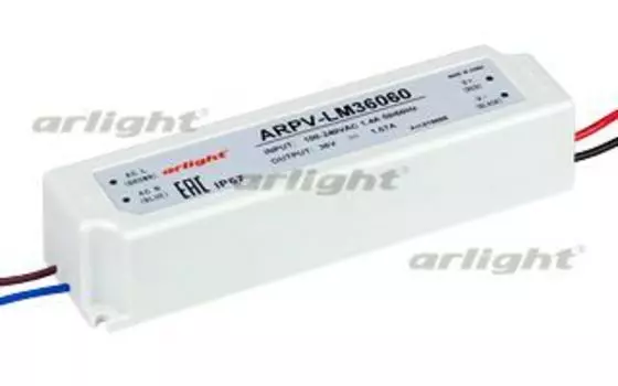 Блок питания ARPV-LV36060-A (36V, 1.7A, 60W) Arlight 019009