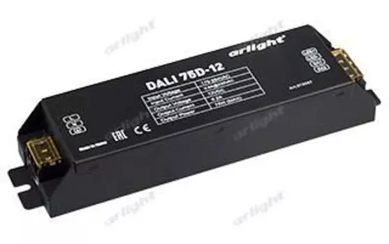 Блок питания ARV-DALI-75D-12 (12V, 6.2A, 75W, DALI) Arlight 024344