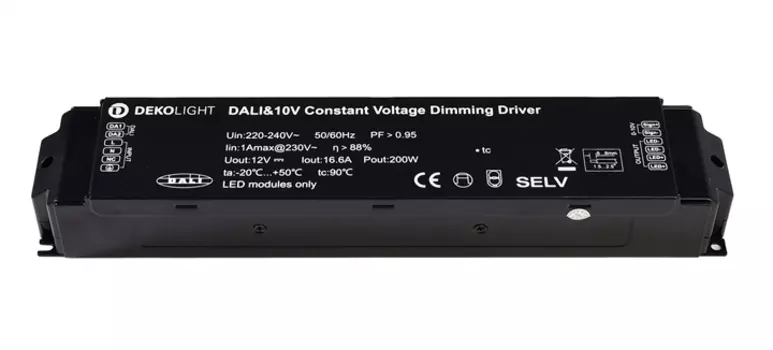 Блок питания Deko-Light BASIC, DIM, CV, 200AD-12V, DALI-Bus / Push / 1-10V 862160