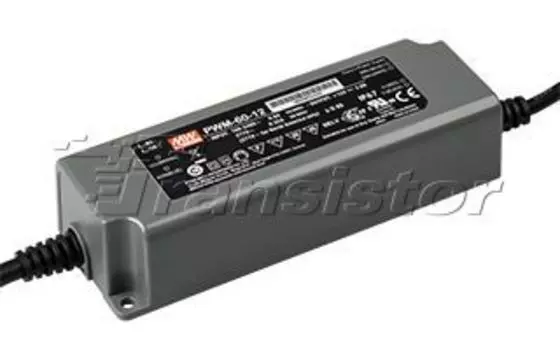 Блок питания PWM-60-12 (12V, 5A, 60W, 0-10V, PFC) Arlight 021114