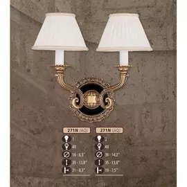 Бра 271N 271N/2 AQ CREAM SHADE Riperlamp