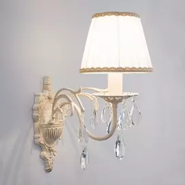 Бра 3637 3637/1 белый с золотом / прозрачный хрусталь Eurosvet