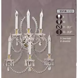 Бра 551N 551N/6 CQ SWAROVSKI Riperlamp
