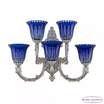 Бра 7109 7109B15/3+2/210 NW P2 U Clear-Blue/H-1K Bohemia