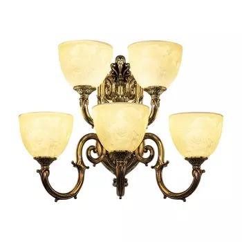 Бра 7203 7203B16/3+2/210 NB P1 U Rose Bohemia