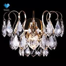 Бра Eurosvet 10032/1 золото/прозрачный хрусталь Strotskis