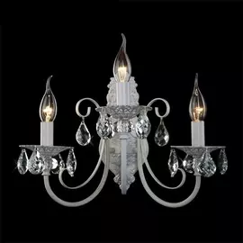 Бра Eurosvet 3305 3305/3 белый с золотом/прозрачный хрусталь Strotskis