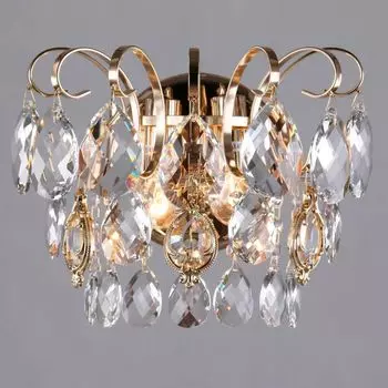 Бра Eurosvet Crystal 10081/2 золото/прозрачный хрусталь Strotskis