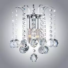 Бра Eurosvet Ostiniya 3299/2 хром/прозрачный хрусталь Strotskis