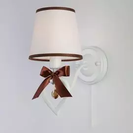 Бра Eurosvet Terry 60066/1 белый/коричневый