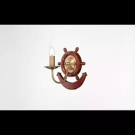 Бра Luxury Wood 10439/1W BRASS, RED Natali Kovaltseva