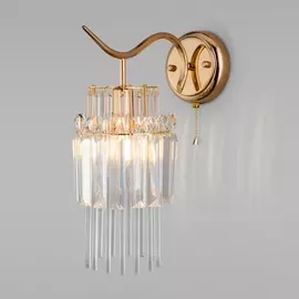 Бра Sevilia 10119/1 золото/прозрачный хрусталь Strotskis Eurosvet