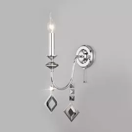 Бра Telao 10110/1 хром/дымчатый хрусталь Strotskis Eurosvet