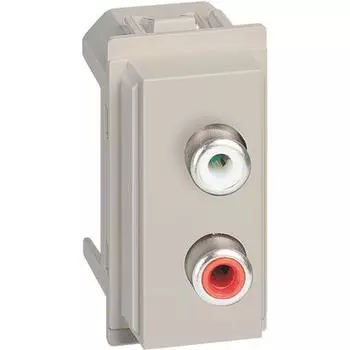 Bticino Living Now - двойного RCA беж. KM4269R