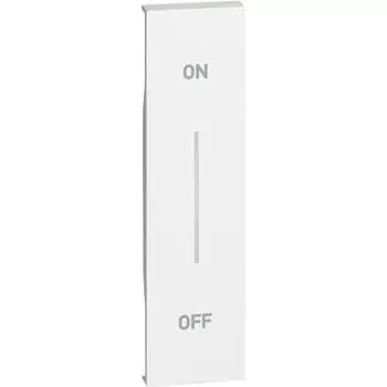 Bticino Living Now - накладка MH ON-OFF 1 модуль бел. KW01MHAG