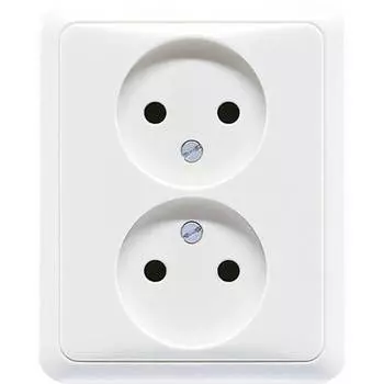 CD5010WW Двойная розетка, бел. Jung