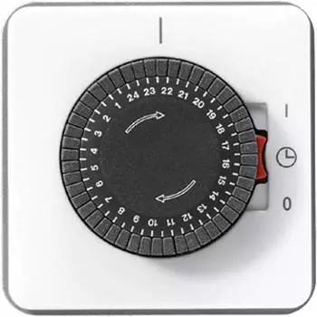 CD5024WW CD 500/CD plus Белый Таймер поворотный суточный с электроприводом (шаг программы 30 мин) Jung