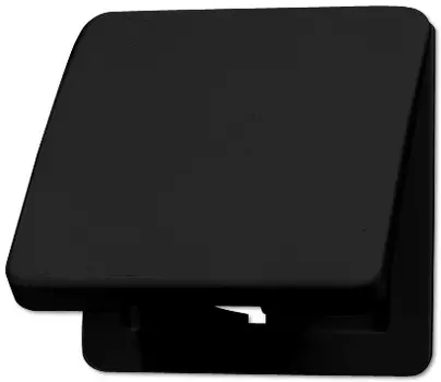 CD5120BFSW Розетка с заземлением с откидной крышкой Jung 16А/250В CD 500 Чёрная