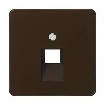 CD569-1UABR CD 500/CD plus Коричневый Накладка 1-ой наклонной ТЛФ/комп розетки Jung