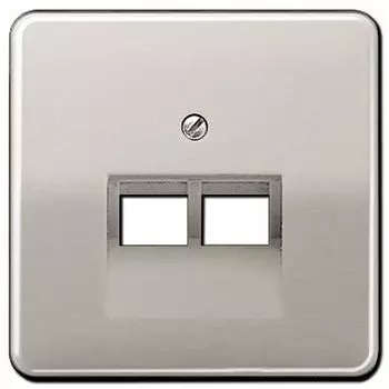 CD569-2UAPT CD 500/CD plus Платина Накладка 2-ой наклонной ТЛФ/комп розетки Jung