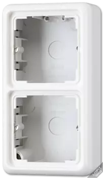 CD582AGR 2-ая Коробка для накладного монтажа с основанием, сер. Jung