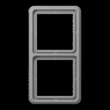 CD582WUGR Рамка CD Ударопрочная Серый 2-постовая Jung