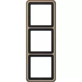 CD583GB Рамка CD 500 Бронза 3-постовая Jung