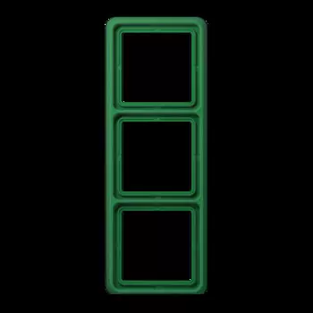 CD583GN Рамка CD 500 Зеленый 3-постовая Jung