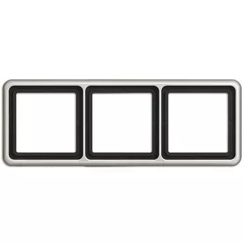 CD583PT Рамка CD 500 Платина 3-постовая Jung