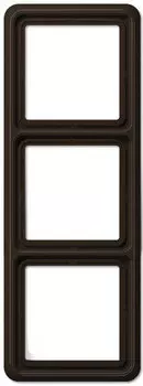 CD583WUBR Рамка CD Ударопрочная Коричневый 3-постовая Jung