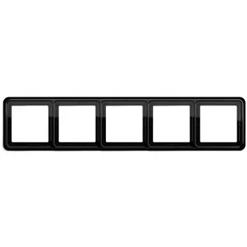 CD584SW Рамка CD 500 Черный 4-постовая Jung