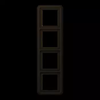 CD584WUBR Рамка CD Ударопрочная Коричневый 4-постовая Jung